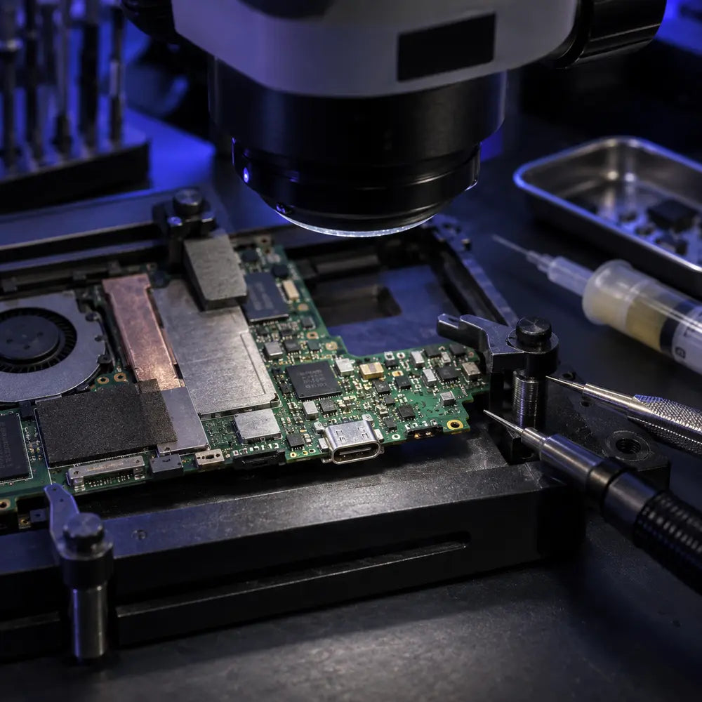 Nintendo Switch OLED Ladeelektronik-Reparatur
